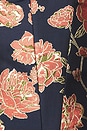 view 5 of 5 Carolena Top in Navy Tudor Rose Brocade
