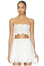 view 1 of 5 Shiloh Cropped Top in White