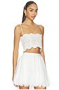 view 2 of 5 Shiloh Cropped Top in White