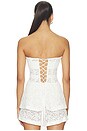 view 3 of 6 Rebecca Top in White Rose Lace