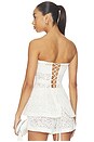 view 4 of 6 Rebecca Top in White Rose Lace