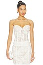 view 1 of 4 Athena Top in White Chantilly Lace