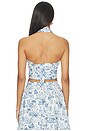 view 3 of 4 Hunter Top in Blue Toile