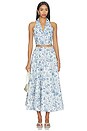 view 4 of 4 Hunter Top in Blue Toile