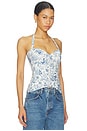 view 2 of 4 Carrie Top in Blue Toile