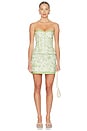 view 4 of 5 Harley Top in Grass Green Toile