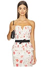 view 1 of 4 X Kristopher Brock Madrid Top in Red Poppy Print