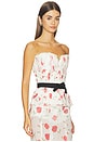 view 2 of 4 X Kristopher Brock Madrid Top in Red Poppy Print