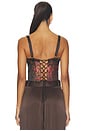 view 4 of 5 Rumi Top in Dark Rose Brocade