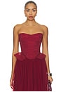 view 1 of 4 Cassandra Top in Red Dahlia