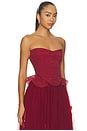 view 2 of 4 Cassandra Top in Red Dahlia