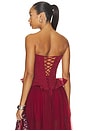 view 4 of 4 Cassandra Top in Red Dahlia