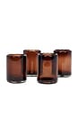 view 2 of 7 Set Of 4 Tamarind Shot Glasses in Brown
