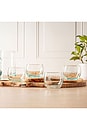view 7 of 7 Set Of 4 Stemless Wine Goblets in Clear