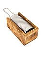 view 1 of 7 RALADOR DE QUEIJO OLIVEWOOD PARMESAN CHEESE BOX GRATER in Brown