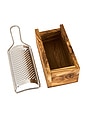 view 2 of 7 RALADOR DE QUEIJO OLIVEWOOD PARMESAN CHEESE BOX GRATER in Brown