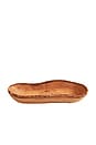 view 1 of 6 Olivewood Boat Shaped Bowl in Brown