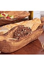 view 4 of 6 Olivewood Boat Shaped Bowl in Brown