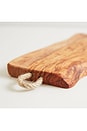 view 3 of 6 Olivewood Charcuterie Board With Rope Handle in Brown