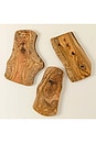 view 3 of 6 Olivewood Charcuterie Board With Hole Handle in Brown
