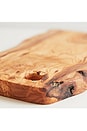 view 4 of 6 Olivewood Charcuterie Board With Hole Handle in Brown