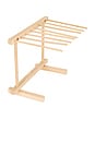 view 2 of 7 Pasta Drying Rack in Brown & Cream