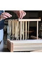 view 4 of 7 Pasta Drying Rack in Brown & Cream