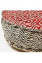 view 4 of 6 ALMOFADA REDONDA MEDITATION CUSHION ROUND in Red & Yellow