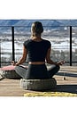 view 6 of 6 ALMOFADA REDONDA MEDITATION CUSHION ROUND in Red & Yellow