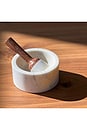 view 3 of 6 ALMOFARIZ E PILÃO MARBLE MORTAR & PESTLE in White & Brown