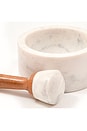 view 5 of 6 ALMOFARIZ E PILÃO MARBLE MORTAR & PESTLE in White & Brown