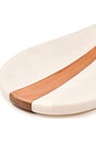 view 4 of 6 DESCANSO DE COLHER MARBLE SPOON REST in White & Brown