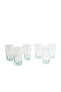view 1 of 6 Moroccan Beldi Glassware Set Of 6 in Clear