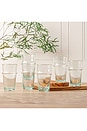 view 2 of 6 Moroccan Beldi Glassware Set Of 6 in Clear
