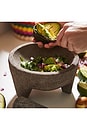 view 7 of 9 Molcajete in Tortilla Basket in Grey & Multi Colored Basket