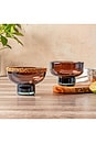 view 5 of 6 Set Of 2 Tamarind Margarita Glass in Brown