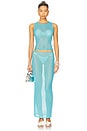 view 5 of 6 Mimi Maxi Skirt in Agua
