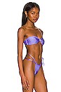 view 2 of 4 Billie Bandeau Bikini Top in Purple Metallic
