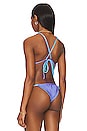 view 4 of 5 TOP BIKINI REVERSIBLE LEXI in Metallic Purple & Metallic Aqua