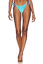 view 2 of 5 HAUT DE MAILLOT DE BAIN RÉVERSIBLE JOLIE in Metallic Purple & Metallic Aqua