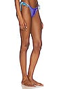 view 3 of 5 HAUT DE MAILLOT DE BAIN RÉVERSIBLE JOLIE in Metallic Purple & Metallic Aqua