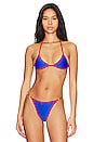 view 1 of 5 Luci Reversible Bikini Top in Varsity