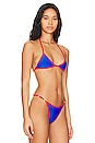 view 3 of 5 Luci Reversible Bikini Top in Varsity