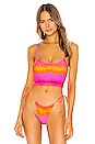view 1 of 4 Rocky Bikini Top in Tie Dye Stripe