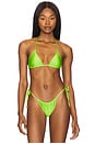 view 1 of 5 Blair Reversible Bikini Top in Apple