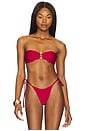 view 2 of 5 Bailey Reversible Bandeau Bikini Top in Merlot