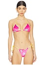 view 1 of 5 Blair Reversible Bikini Top in Fiesta