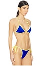 view 3 of 5 Luci Reversible Bikini Top in Tropicana