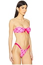view 3 of 5 Bindi Reversible Bikini Top in Sherbet