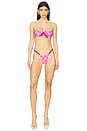 view 5 of 5 Bindi Reversible Bikini Top in Sherbet